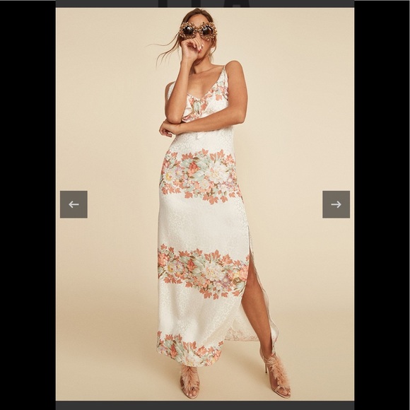 LPA the Label Revolve Floral Maxi 167 Dress Silk - Picture 2 of 7